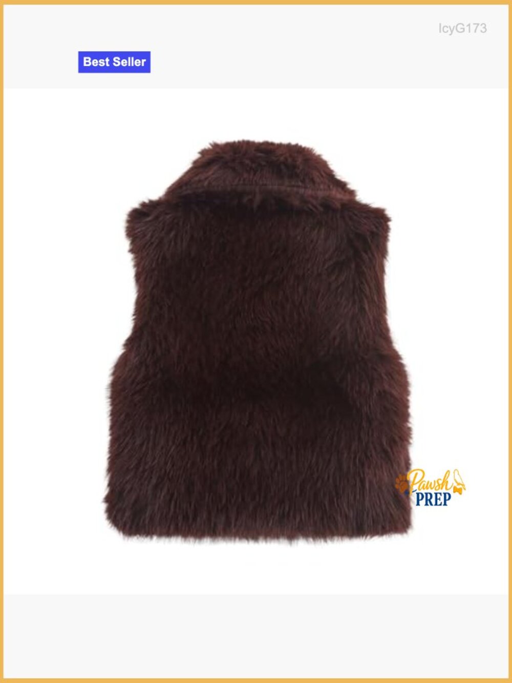 Furry Faux Fur Vest Sleeveless Lapel Collar Button Down Winter Crop Waistcoat - Picture 3 of 6